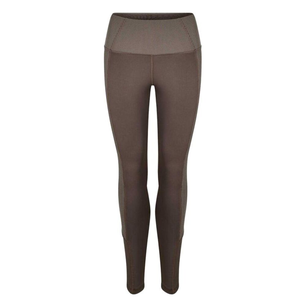 Reebok Womens/Ladies Ribbed Slim Leggings / Gray